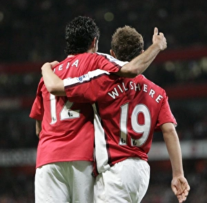 Arsenal V Sheffield United Carling Cup Prints: Carlos Vela celebrates scoring his 1st goal Arsenal s