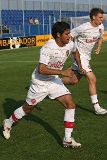 Burgenland XI v Arsenal Gallery: Carlos Vela and Nicklas Bendtner (Arsenal)