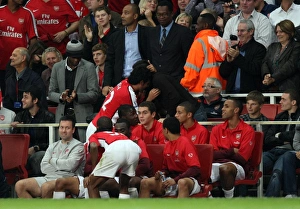 Carlos Vela and Samir Nasri: Arsenal's Unstoppable Duo Celebrates 2-0 Over West Brom in Carling Cup