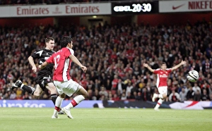 Arsenal V Sheffield United Carling Cup Prints: Carlos Vela scores his 1st goal Arsenals 3rd under