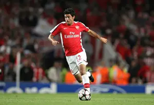 Arsenal V Olympiacos 2009-10 Prints: Carlos Vela Scores in Arsenal's 2-0 Victory over Olympiacos in the UEFA Champions League at Emirates Stadium