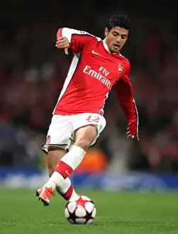 Arsenal V Standard Liege 2009-10 Prints: Carlos Vela Scores in Arsenal's 2-0 Victory over Standard Liege in UEFA Champions League Group H
