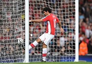 Images Dated 22nd September 2009: Carlos Vela scores Arsenals 2nd goal
