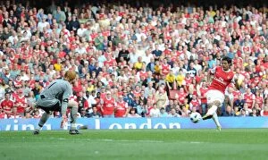 Images Dated 11th September 2010: Carlos Vela Scores the Fourth Goal: Arsenal 4-1 Blackburn Rovers