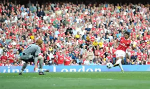 Arsenal V Bolton Wanderers 2010-11 Prints: Carlos Vela Scores the Fourth Goal: Arsenal 4-1 Blackburn Rovers