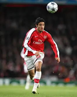 Arsenal V Dynamo Kyiv 2008-9 Prints: Carlos Vela Strikes: Arsenal's 1-0 Victory Over Dynamo Kiev in UEFA Champions League Group G