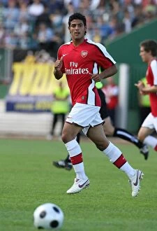 Images Dated 24th July 2008: Carlos Vela: The Szombathely Rival - Arsenal's 2008-09 Showdown
