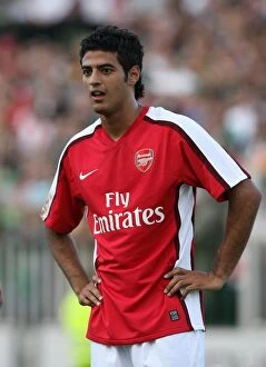 Images Dated 24th July 2008: Carlos Vela: Szombathely's Star Against Arsenal, 2008