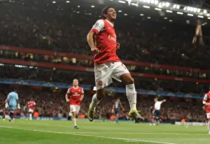 Arsenal V SC Braga 2010-11 Prints: Carlos Vela's Brace: Arsenal's Dominant 6-0 Victory Over SC Braga