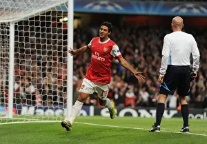 Arsenal V SC Braga 2010-11 Prints: Carlos Vela's Five-Goal Blitz: Arsenal's Dominance Over SC Braga (6-0)