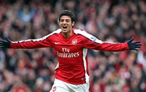 Arsenal v Burnley FA Cup 2008-9 Collection: Carlos Vela's Thrilling Goal: Arsenal Crushes Burnley 3-0 in FA Cup