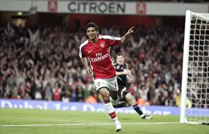 Carlos Vela's Triumph: Arsenal's Third Goal in 6:0 Victory Over Sheffield United (Carling Cup 3rd Round, Emirates Stadium, 23/9/08)