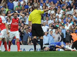 Cazorla's Disbelief: Controversial Referee Decision in Chelsea vs. Arsenal (2015-16)