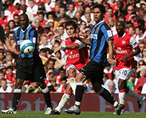 Arsenal V Inter Milan 2007-08 Prints: Cecs Fabregas (Arsenal) Luis Jimenez (Inter)