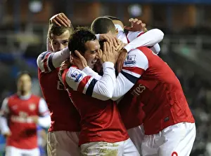 Reading V Arsenal 2012-13 Prints: Celebrating Glory: Cazorla and Podolski's Goal Connection (Reading vs)