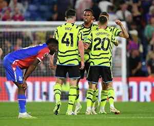 Crystal Palace V Arsenal 2023-24 Prints: Celebrating the Victory: Crystal Palace vs. Arsenal FC, Premier League 2023-24