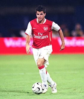 Images Dated 10th August 2006: Ces Fabregas Shines in Arsenal's 3-0 UEFA Champions League Victory over Dinamo Zagreb, 2006