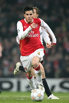 Arsenal V AC Milan 2007-08 Prints: Cesc Fabregas in Action for Arsenal against AC Milan