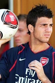 Images Dated 7th August 2006: Cesc Fabregas in Action for Arsenal: Pre-Season Friendly at Schwadorf, Austria (July 2006)