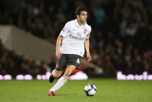 West Ham United V Arsenal 2009-10 Prints: Cesc Fabregas in Action: Arsenal vs. West Ham United (1:1), October 2009