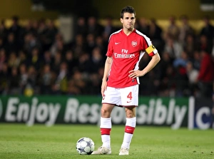 Cesc Fabregas in Action: Arsenal vs Villarreal, UEFA Champions League Quarterfinal, 1st Leg