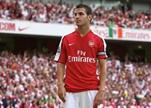 Cesc Fabregas in Action: Arsenal's 4-1 Victory over Portsmouth in the Barclays Premier League, Emirates Stadium (22/8/09)