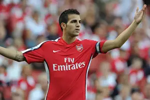 Cesc Fabregas in Action: Arsenal's 4:1 Victory over Portsmouth, Barclays Premier League, Emirates Stadium, London, 2009