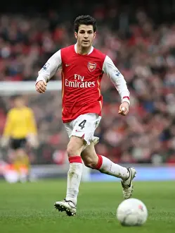 Cesc Fabregas in Action: Arsenal's Dominant 3:0 FA Cup Victory over Newcastle United, Emirates Stadium (January 2008)