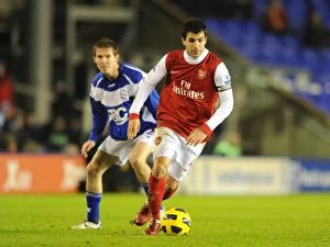 Images Dated 1st January 2011: Cesc Fabregas (Arsenal) Alex Hleb (Birmingham). Birmingham City 0: 3 Arsenal
