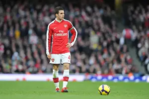 Arsenal V Manchester United 2009-10 Prints: Cesc Fabregas (Arsenal). Arsenal 1: 3 Manchester United, Barclays Premier League