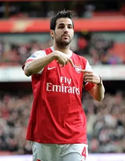 Arsenal V Wolverhampton Wanderers 2010-11 Prints: Cesc Fabregas (Arsenal). Arsenal 2: 0 Wolverhampton Wanderers. Barclays Premier League