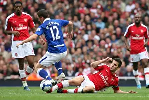Arsenal V Birmingham City 2009-10 Prints: Cesc Fabregas (Arsenal) Barry Ferguson (Birmingham)