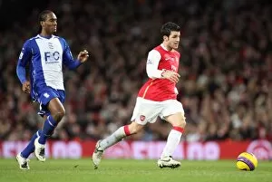 Images Dated 12th January 2008: Cesc Fabregas (Arsenal) Cameron Jerome (Birmingham)