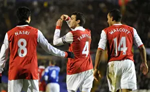 Cesc Fabregas (Arsenal) celebrates the 3rd Arsenal goal. Birmingham City 0: 3 Arsenal