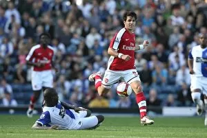 Blackburn Rovers v Arsenal 2008-9 Collection: Cesc Fabregas (Arsenal) Christopher Samba (Blackburn)
