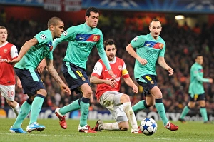 Cesc Fabregas (Arsenal) Daniel Alves, Sergio Busquets and Andres Iniesta (Barcelona) Cesc Fabregas (Arsenal) Daniel Alves, Sergio Busquets and Andres Iniesta (Barcelona)