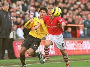 Charlton Ath v Arsenal 2005-6 Collection: Cesc Fabregas (Arsenal) Danny Murphy (Charlton). Charlton Athletic 0: 1 Arsenal