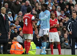 Cesc Fabregas (Arsenal) Emmanuel Adebayor (Man City). Manchester City 0: 3 Arsenal