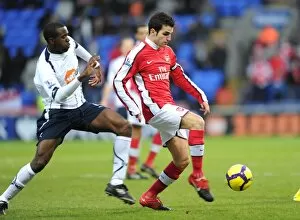 Bolton v Arsenal 2009-10 Collection: Cesc Fabregas (Arsenal) Fabrice Muamba (Bolton). Bolton Wanderers 0: 2 Arsenal