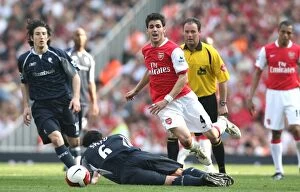 Arsenal v Bolton 2006-7 Collection: Cesc Fabregas (Arsenal) Gary Speed (Bolton)