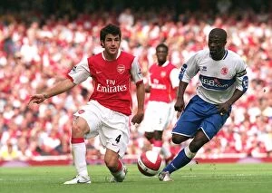Images Dated 9th September 2006: Cesc Fabregas (Arsenal) George Boateng (M Boro)