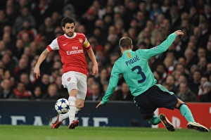 Cesc Fabregas (Arsenal) Gerard Pique (Barcelona). Arsenal 2:1 Barcelona Cesc Fabregas (Arsenal) Gerard Pique (Barcelona). Arsenal 2:1 Barcelona