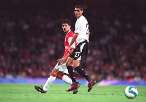 Arsenal V Sparta Prague 2007-08 Prints: Cesc Fabregas (Arsenal) Igor Zofcak (Sparta)