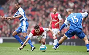 Cesc Fabregas (Arsenal) Jimmy Kebe and James Harper (Reading)