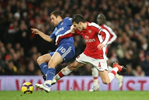 Arsenal v Chelsea 2009-10 Gallery: Cesc Fabregas (Arsenal) Joe Cole (Chelsea). Arsenal 0: 3 Chelsea, Barclays Premier League