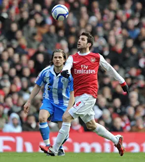 Cesc Fabregas (Arsenal) Joey Gudjonsson (Huddersfield). Arsenal 2: 1 Huddersfield Town