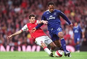 Images Dated 28th October 2006: Cesc Fabregas (Arsenal) Joleon Lescott (Everton)