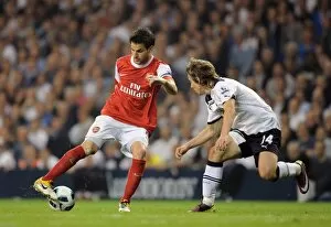 Images Dated 20th April 2011: Cesc Fabregas (Arsenal) Luka Modric (Tottenham). Tottenham Hotspur 3: 3 Arsenal