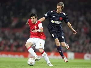 Cesc Fabregas (Arsenal) Michal Svec (Slavia)