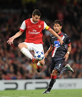 Cesc Fabregas (Arsenal) Moises (Braga). Arsenal 6:0 SC Braga, UEFA Champions League Cesc Fabregas (Arsenal) Moises (Braga). Arsenal 6:0 SC Braga, UEFA Champions League
